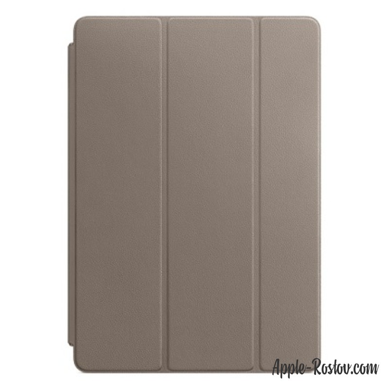 Кожаная обложка Smart Cover для iPad Pro 10.5 платиново-серого цвета