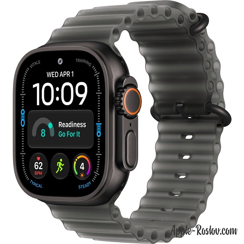 Apple Watch Ultra 4 49mm Black ремешок Translucent Black Ocean Band Apple Watch Ultra 4 49mm Black ремешок Translucent Black Ocean Band