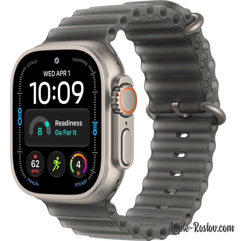 Apple Watch Ultra 4 49mm Natural ремешок Translucent Black Ocean Band Apple Watch Ultra 4 49mm Natural ремешок Translucent Black Ocean Band