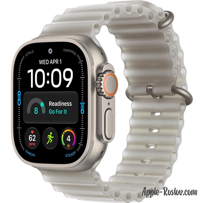 Apple Watch Ultra 4 49mm Natural ремешок Translucent Gray Ocean Band Apple Watch Ultra 4 49mm Natural ремешок Translucent Gray Ocean Band