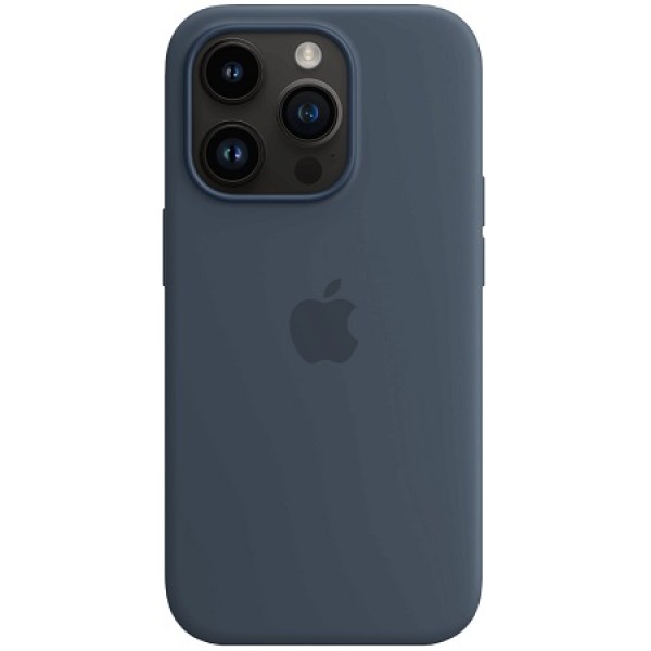 Silicone case iPhone 14 Pro Max MagSafe Blue