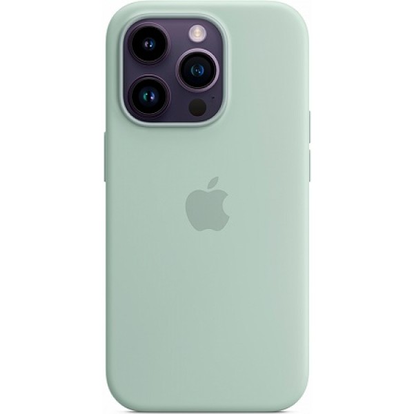 Silicone case iPhone 14 Pro Max MagSafe Green