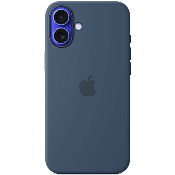 Silicone case iPhone 16 MagSafe Denim