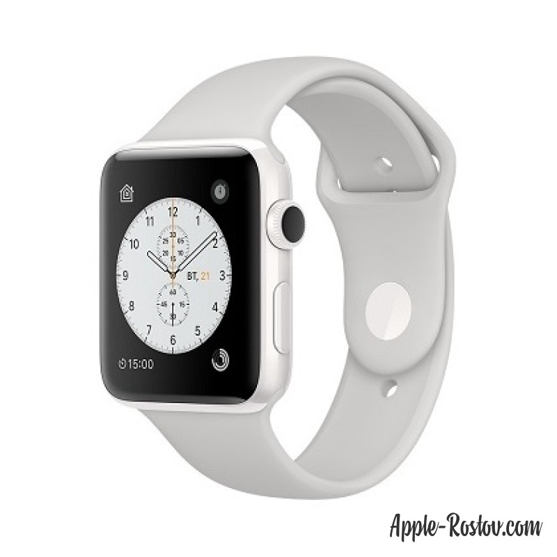 Apple Watch Edition 42 mm white ceramic/sport white cloud